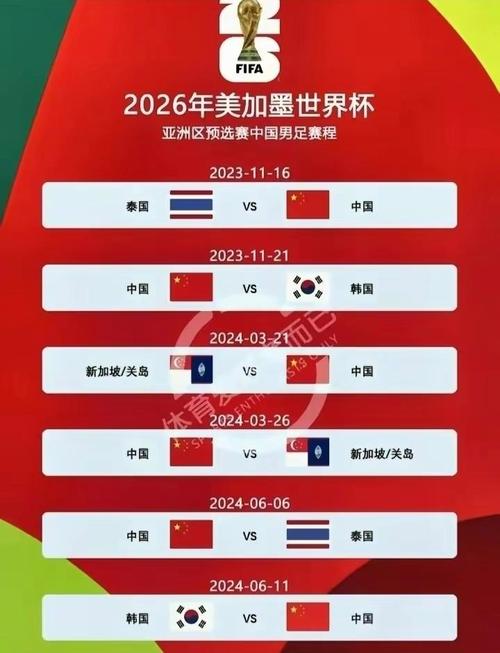 世界杯预选赛中国赛程回顾